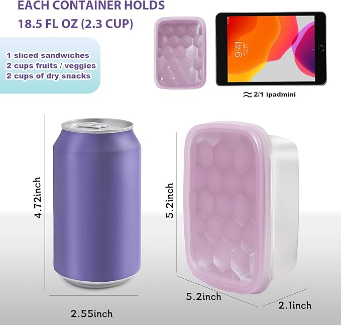 Tanjiae 3-Pack Stainless Steel Snack Containers for Kids & Toddlers - 550ml (18oz) Leakproof Reusable Food Containers with LFGB Certified Lids | Stackable Metal Lunch Box for Daycare, School, Travel