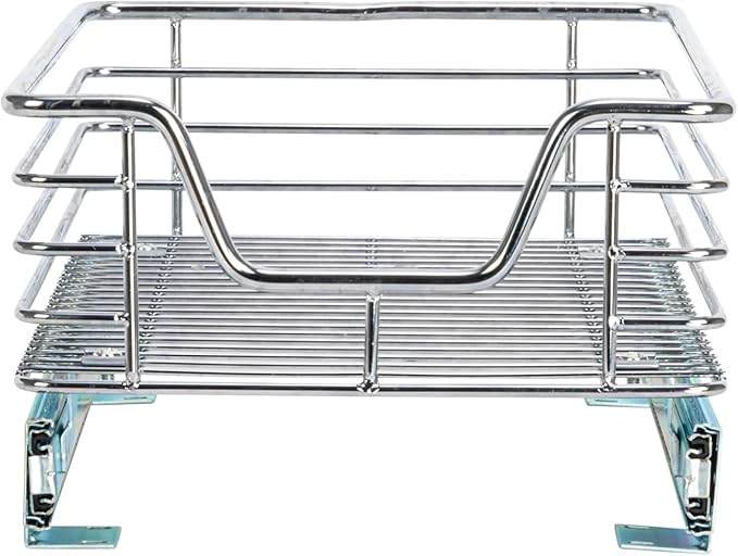 Household Essentials Chrome-Plated Steel Under-Cabinet Pull-Out Organizer