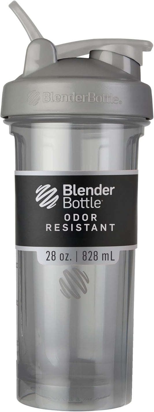 BlenderBottle Shaker Bottle Pro Series Perfect for Protein Shakes and Pre Workout, 28-Ounce, Smoke Grey