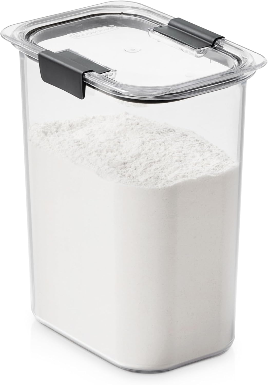 Brilliance 16-Cup Airtight Food Storage Container with Lid Clear/Grey - optimal for pantry organization flour sugar and food storage