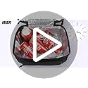 Lunch Box for Men Dual Compartment Adult Lunch Bag for Work, Dark Blue