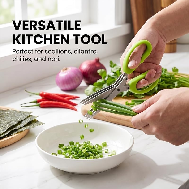 Herb Scissors Set, Multipurpose Cutting Shears for Kitchen, 5 PCS