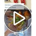 2Pack Roll Out Fridge Caddy Bins Pull Out Drawer with Wheels Refrigerator Organizer Bins with Handles Divided Fruit Caddy for Fridge Pantry Cabinet Storage Cans Drinks