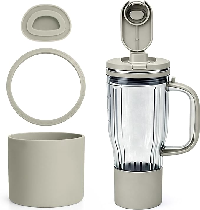 Personal Blender Accessories for Ninja Blendboss DB351ST, Leak-Proof Kit with Silicone Tumbler Boot, Spill Stopper & Sealing Ring, Cup Not Included (Stone Mint)