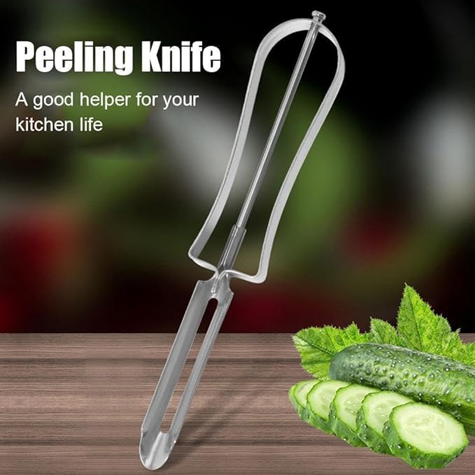 2Pcs Stainless Steel Rotary Peeler Multi-function Peeling Knife,potato Carrot Hand Peeler Food Fruit Vegetable Cutter Kitchen Tools,Home Kitchen Outdoor Peelers Kitchen Utensils and Gadgets