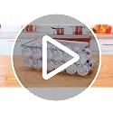 2 Pack Water Bottle Organizer for Refrigerator, Stackable with Lid