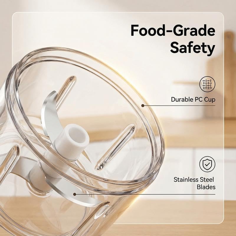 Electric Garlic Chopper Cordless Food Processor 300ML - Image 4