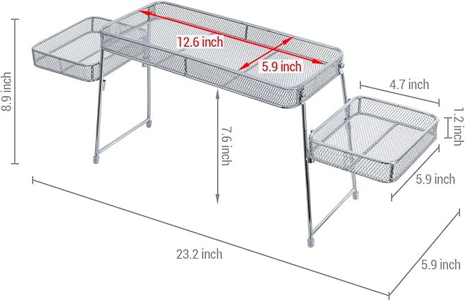 MyGift Chrome Plated Metal Over the Sink Organizer Shelf Rack, 3 Tiered Bathroom or Kitchen Sink Storage Display Caddy