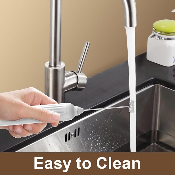 Mulli Rechargeable Milk Frother & Stand Set - 3-Speed Handheld Electric Frother Whisk for Coffee, Latte, Cappuccino, Matcha, Hot Chocolate & Frappe