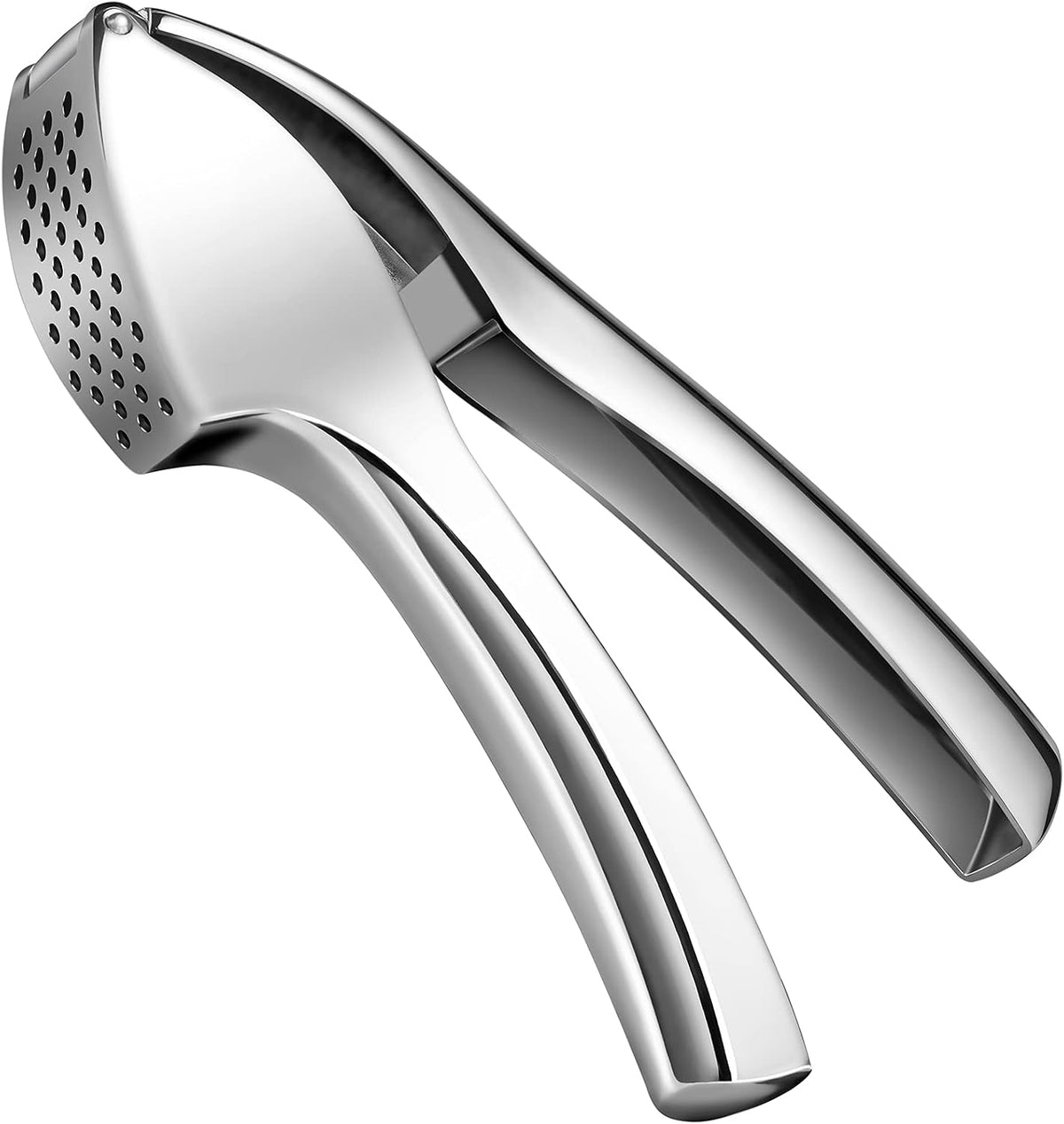 Garlic Press, Garlic Mincer Large-Capacity Garlic Crusher, Rustproof & Heavy-duty Ginger Crusher, Easy Clean & Dishwasher Safe, Ginger Press Design for Extracts More Garlic Paste Per Clove
