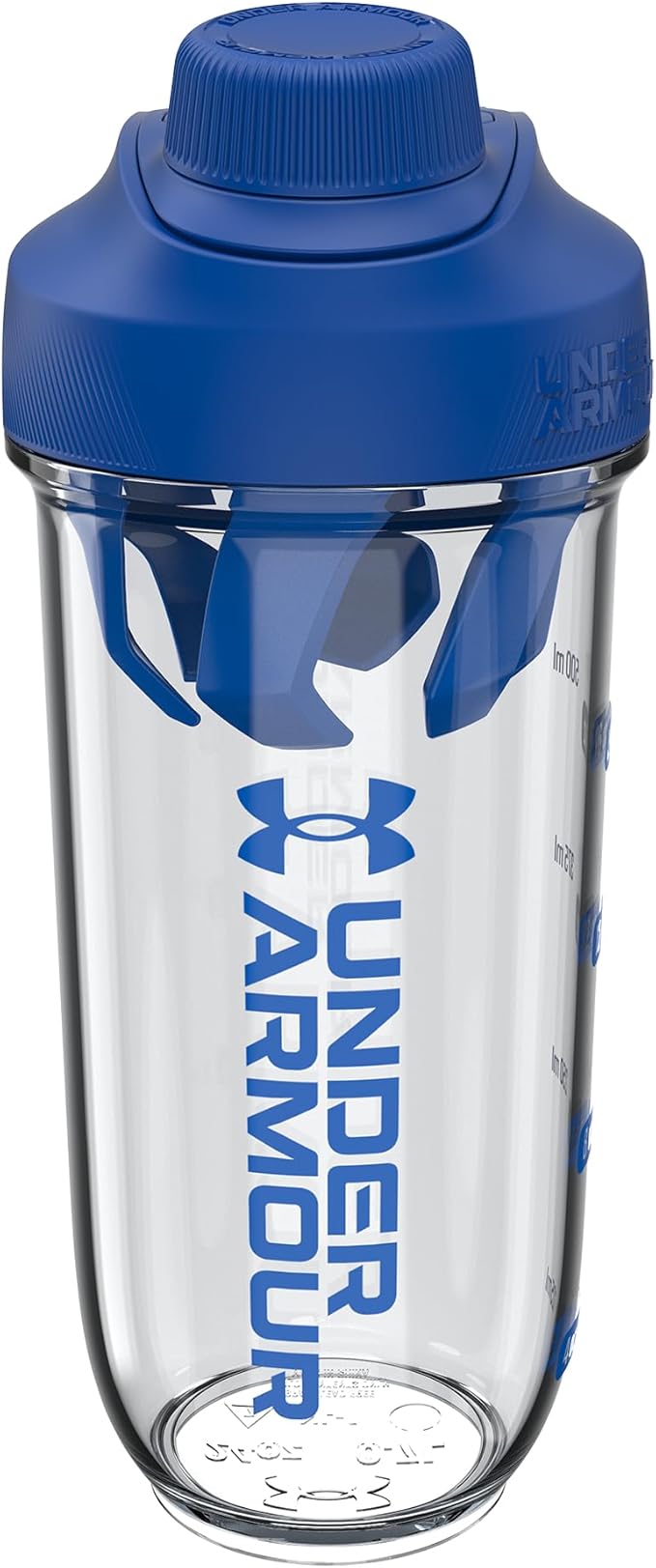 Under Armour UA 24oz Clarity Shaker Bottle Clear/Team Royal OSFA