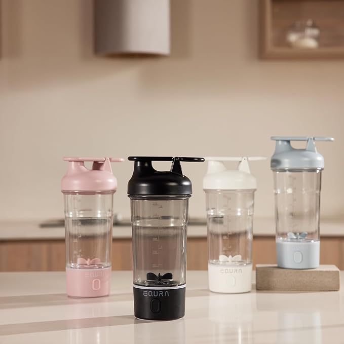 Electric Protein Shaker Bottle, 25.4 Oz Pulse Blender Bottles For Protein Mixes, | Tritan | Bpa Free| Portable Mixer Cup, Rechargeable Shake Cups And Meal Replacement Shakes(Black)