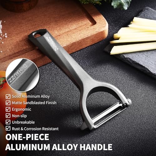 Potato Peeler, Blade Replaceable Aluminum Alloy Vegetable Peeler