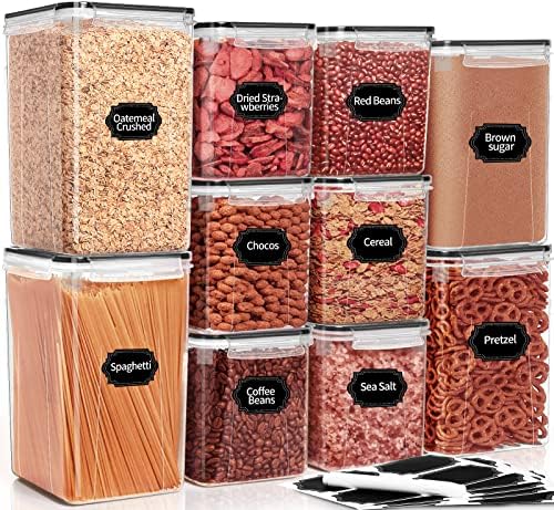 10 PCS Flour Sugar Storage Containers for Organizers and Storage