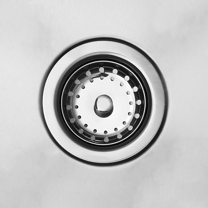 Kitchen Sink Basket for Moen 22036 Collection, 3-1/2 Inch Sink Drain Stopper Plug, Kitchen Sink Stainless Steel Basket Strainer with Drain Assembly, Stainless