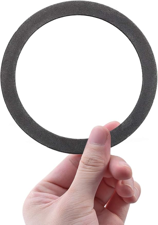 KONE Strainer Gasket Seal Ring, 2 Pack Foam Gray Washer Fits for 3-1/2 Inch Kitchen Sink Drain No Need Plumber Putty