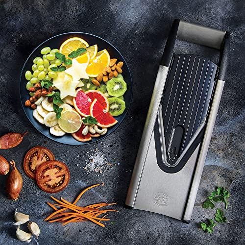 Börner Mandline Slicer V6 (Profi Set) • Stainless Steel Slicer with V-Blade • Adjustable Vegetable Slicer for Vegetables & Fruits • Slices, Strips & Dices in Various Thicknesses • Grater - Image 2