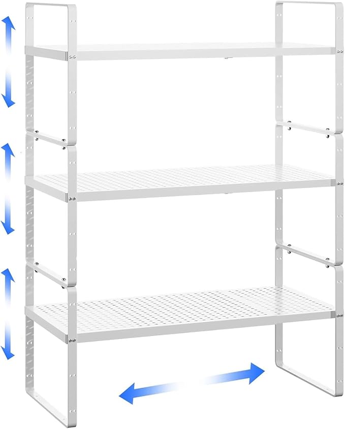 Spice Rack Organizer - 16.5"-27" Expandable Shelf (3 Pack)