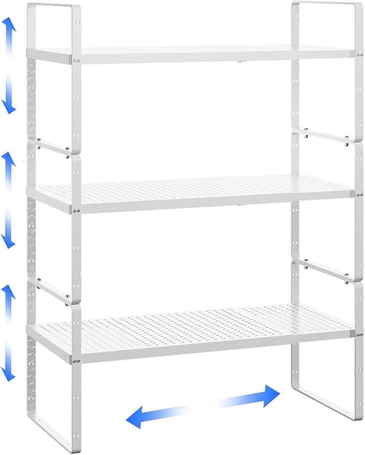 Spice Rack Organizer - 16.5"-27" Expandable Shelf (3 Pack)
