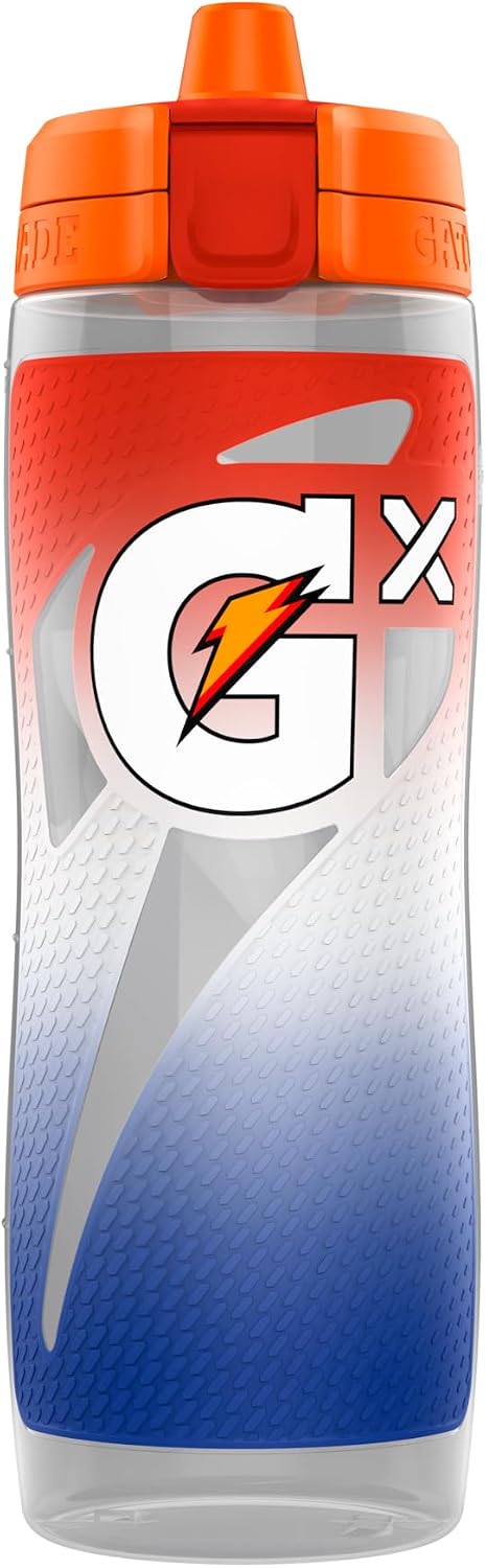 Gx Sports Bottle, Faded Flag, Plastic, 30oz