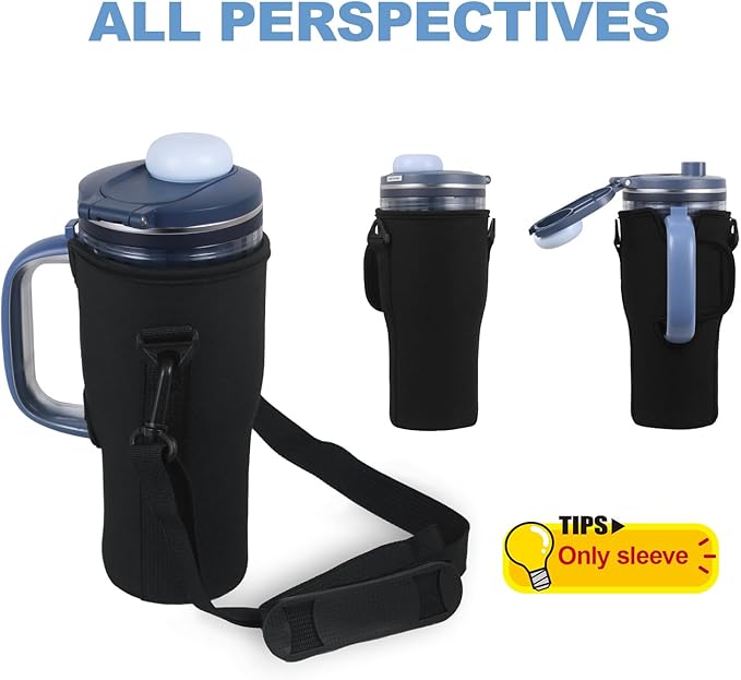 Blender Storage Sleeve Bag for Ninja BlendBOSS Personal Smoothie Blender 26oz, Waterproof Insulated Neoprene Blender Travel Bag Holder Sleeve with Adjustable Shoulder Strap