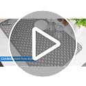 Silicone Sink Protector for Kitchen Sink, 24"x12" Center Drain