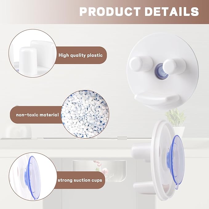 Discount Parts Direct Sponge Holder For Scrub Daddy Mommy Sponge, Bathroom Kitchen Sink Caddy Organizer Storage with Suction Cup, Dishwasher Safe, Keep Sponge Dry, White 2-pack