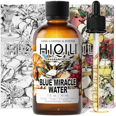 HIQILI Blue Miracle Water Fragrance Oil for Diffuser, Candle & Soap by HIQILI