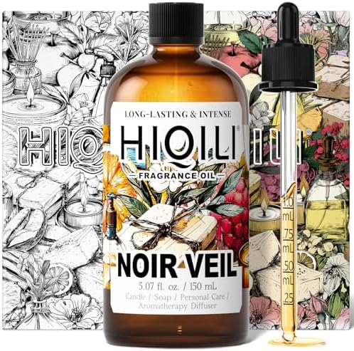 HIQILI Noir Veil Fragrance Oil for Candle Making & Diffuser - 5.07 Fl Oz by HIQILI