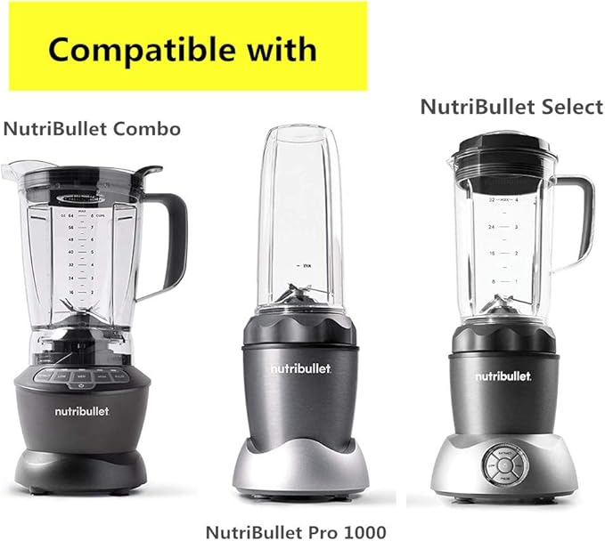 Replacement Parts cup with To-Go Lid ，Compatible with NutriBullet Blender Combo NutriBullet Pro 1000 and NutriBullet Select 2.0 (24oz travel cup)