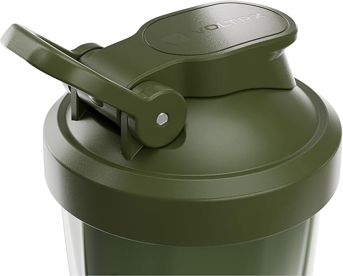 VOLTRX VortexBoost Electric Shaker Bottle, USB C Rechargeable Protein Shake Mixer, Shaker Cups for Protein Shakes and Meal Replacement Shakes, BPA-Free, Made with Tritan, Shadow Mint, 24oz