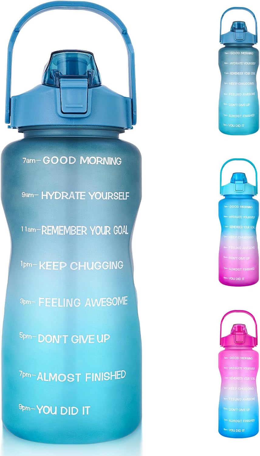 64oz Water Bottle with Time Marker