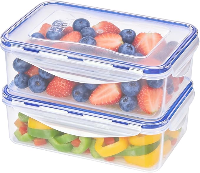 KIGI Reusable Meal Prep Containers with Lids, Airtight Food Storage Containers Set, Leak-proof for Food, Microwave, Freezer & Dishwasher Safe, 38.9Oz / 4.8 Cup, 4 Piece Set