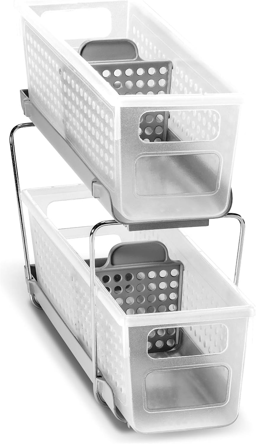Compact Two Level Organizer, Frost