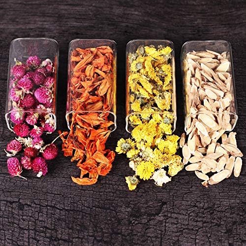 10 Pcs Glass Spice Jars - 8oz Empty Square Spice Storage Containers With Bamboo Airtight Lid and Labels - Thicken Small Glass canister for Kitchen Seasoning,Coffee Bean,Tea,Suger,Herbs