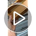 5-Piece Bamboo Drawer Organizer Set – Multi-Use Storage Trays for Kitchen, Bathroom, Office, Makeup, Jewelry & More – Junk Drawer Tray, Utensil Holder, Storage Box & Bin Set (5 Boxes)