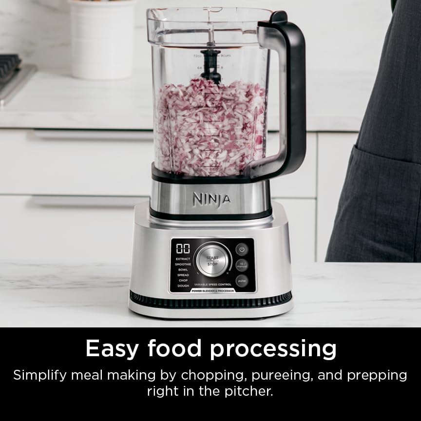 Ninja Foodi Power Blender & Food Processor, 6 Functions, Silver, SS351 - Image 4
