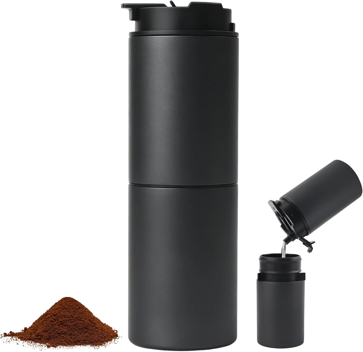 Portable Coffee Maker with 38 Adjustable Grind Pour-Over Dripper