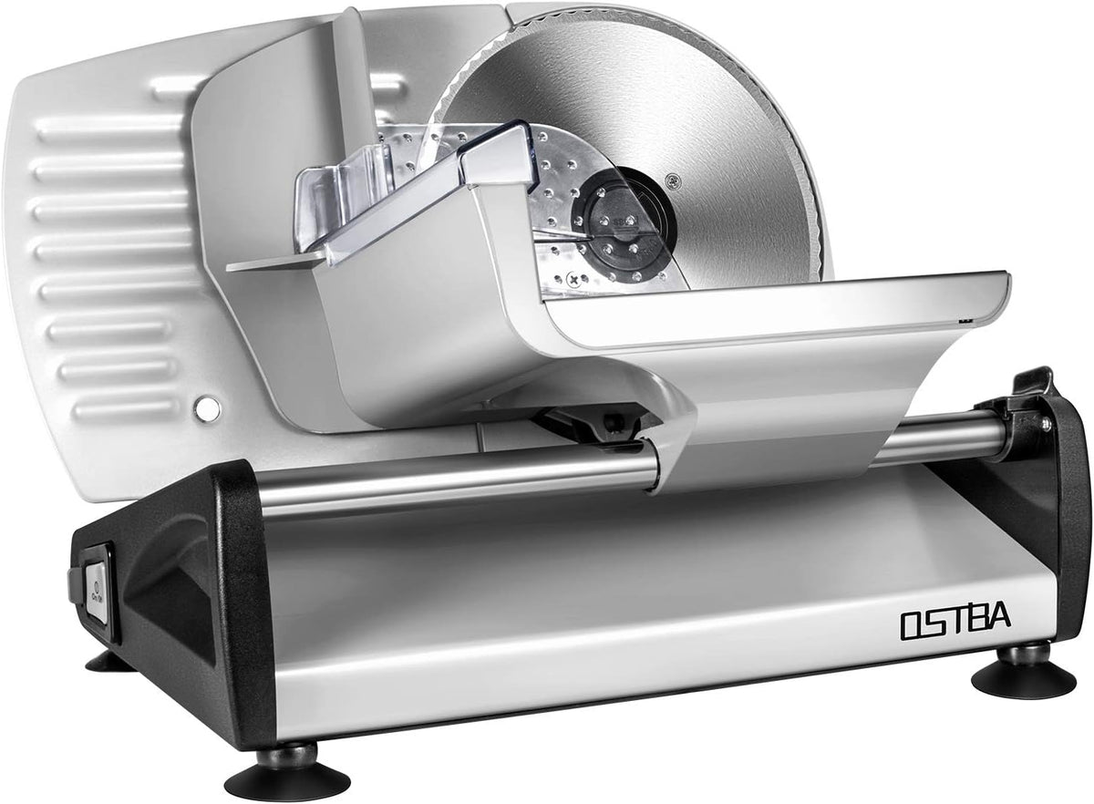 Electric Meat Slicer with 7.5” Stainless Steel Blades, 200W
