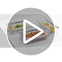 Large Fridge Under Shelf Drawer, Pull Out Refrigerator Drawer Organizer Fridge Organizer Bins, Fridge Storage Container Holder for Produce, Deli Meat, Cheese, Bacon, Easy to Install-L
