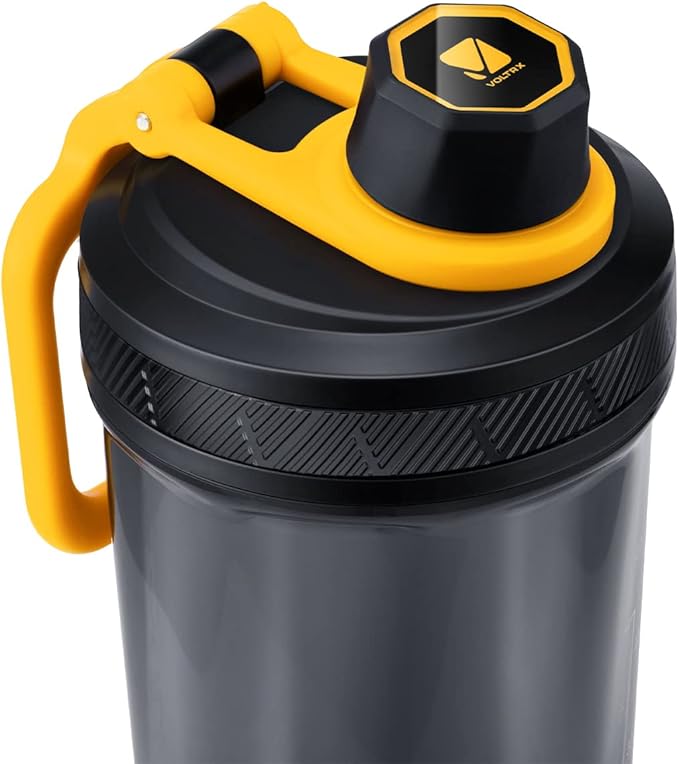 VOLTRX Shaker Bottle, Gallium USB C Rechargeable Electric Protein Shake Mixer, Shaker Cups for Protein Shakes and Meal Replacement Shakes, BPA Free, Made with Tritan, 20oz