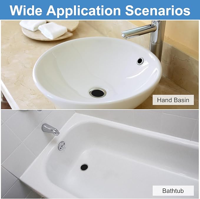 uxcell 3 Pack Shower Drain Strainer, 2" x 2.2" Stainless Steel Floor Drain Strainer Deep Sink Hair Catcher for Kitchen Bathroom Balcony Floor Drain, Fit Hole Size from 1.38" to 2.17"