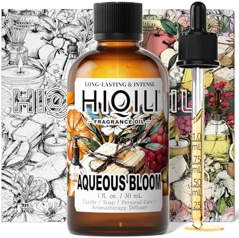 HIQILI Aqueous Bloom Fragrance Oil for Diffusers, Candle & Soap Craft by HIQILI