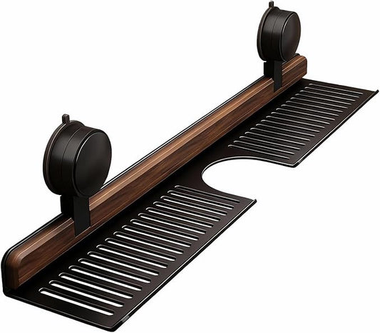 Bathroom Sink Shelf Over Faucet, Black, 24 inch