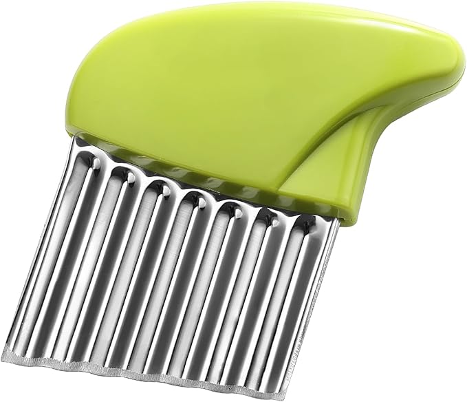 Crinkle Cutter Stainless Steel Potato Carrot Chip Vegetable Crinkle Wavy Chopper Cutter French Fry Slicer