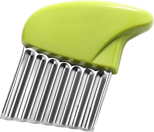 Crinkle Cutter Stainless Steel Potato Carrot Chip Vegetable Crinkle Wavy Chopper Cutter French Fry Slicer