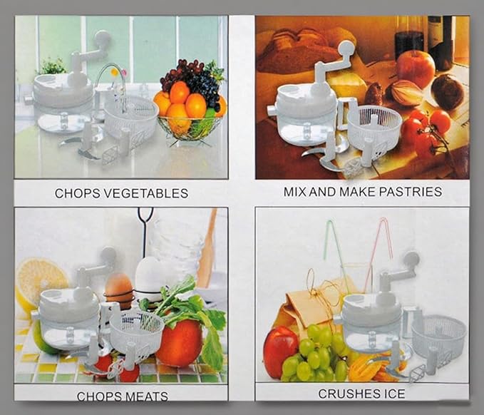 Manual Food Chopper - Vegetable Manual Quick Chopper, Easy-Clean Food Dicer, Suitable for Vegetables, Meat, Fruit, Nuts, Herbs, Onions, Salsa, and More - Multi-Function Manual Food Processor