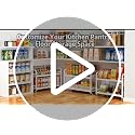 2-Tier Expandable Rolling Cart, Pantry Storage Cart with Wheels, Adjustable Rolling Pantry Floor Organizer