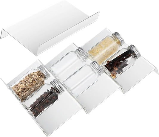 4 Pack Expandable Spice Drawer Organizer