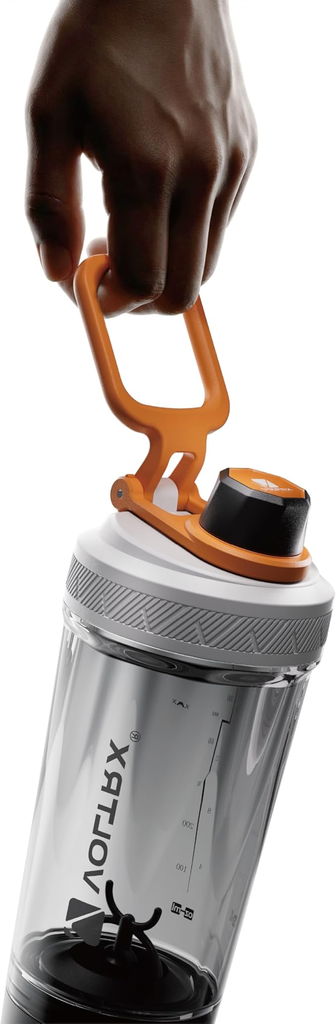VOLTRX Shaker Bottle, Gallium USB C Rechargeable Electric Protein Shake Mixer, Shaker Cups for Protein Shakes and Meal Replacement Shakes, BPA Free, Made with Tritan, Vivid Yellow, 20oz